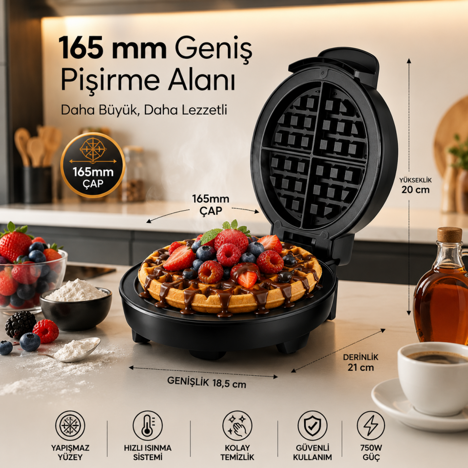 SINBO WAFFLE MAKİNESİ SSM 2589