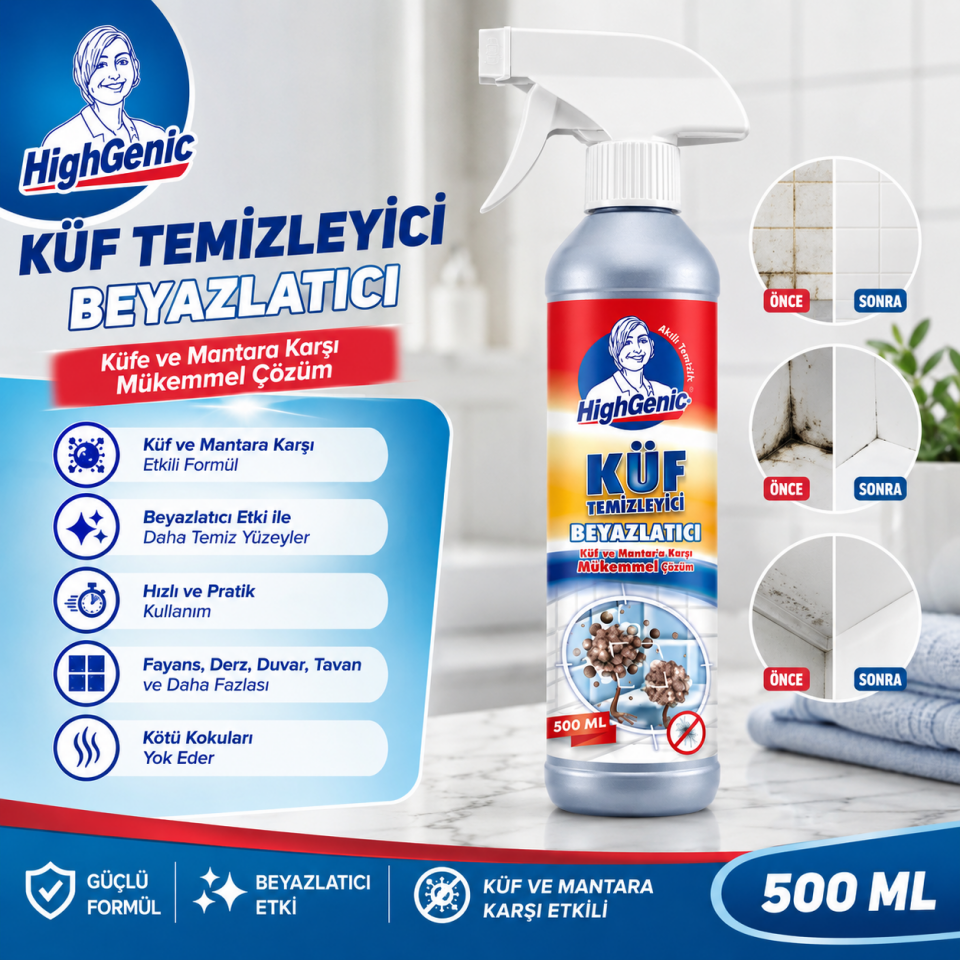 HİGHGENİC KÜF TEMİZLEYİCİ 500 ML