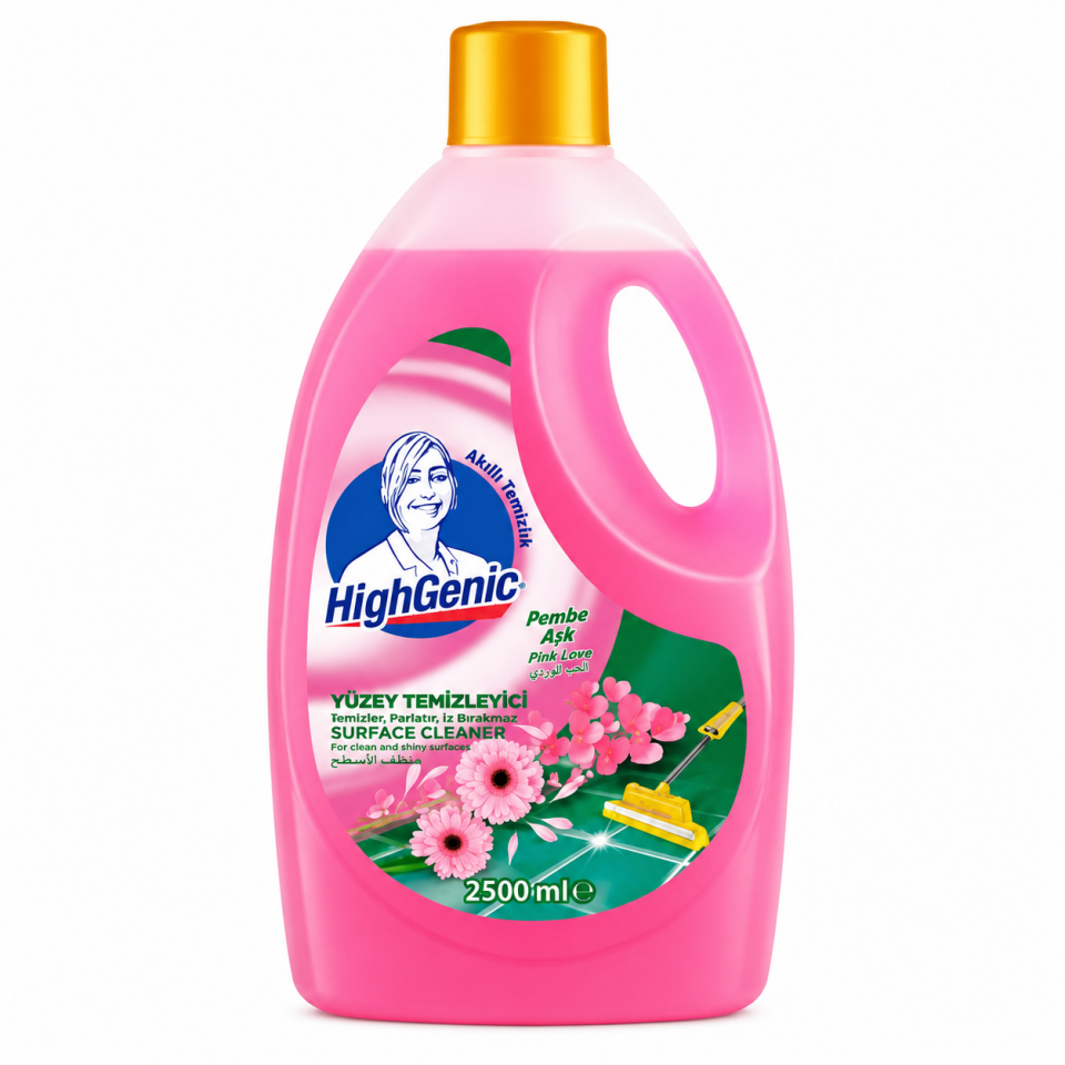HİGHGENİC YÜZEY TEMİZLEYİCİ PEMBE AŞK 2500 ML