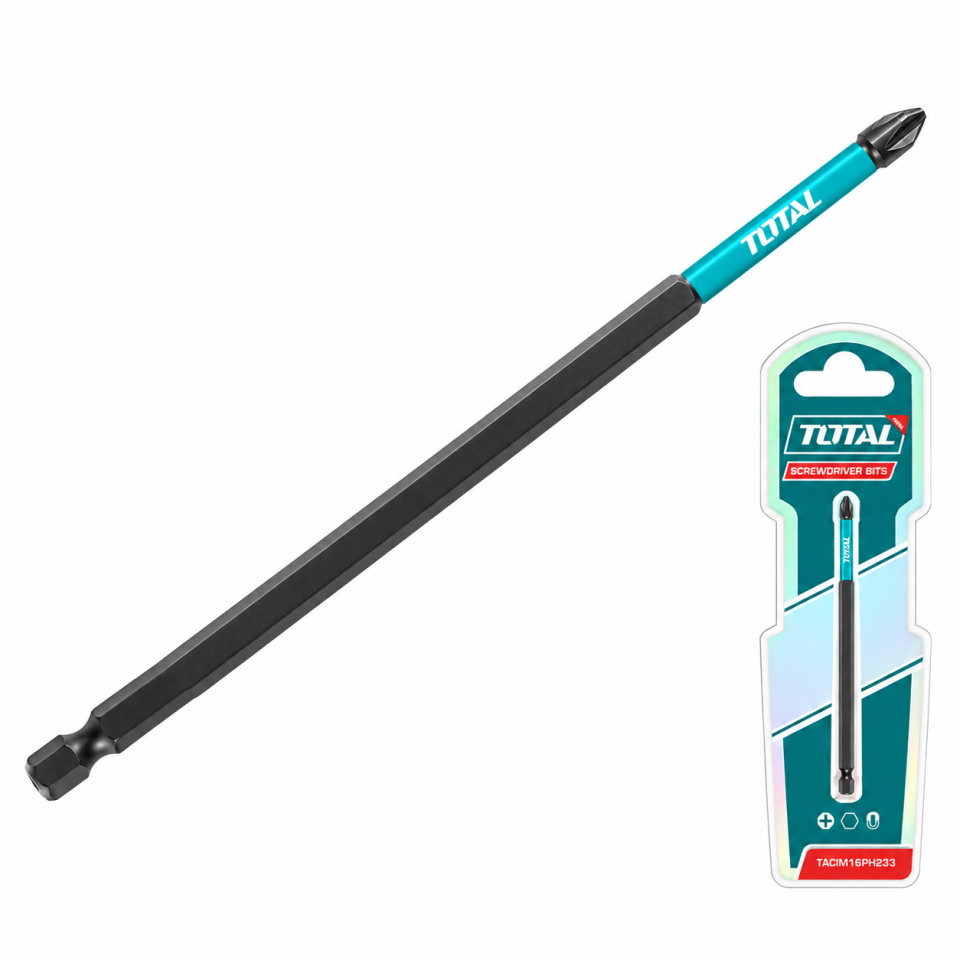 TOTAL DARBELİ BİTS UÇ 200 MM PH2 TACIM71PH2200