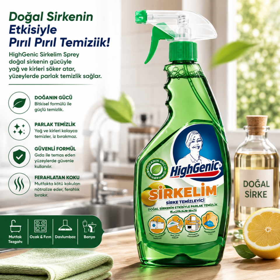 HİGHGENİC SİRKELİM SİRKELİ TEMİZLEYİCİ 750 ML
