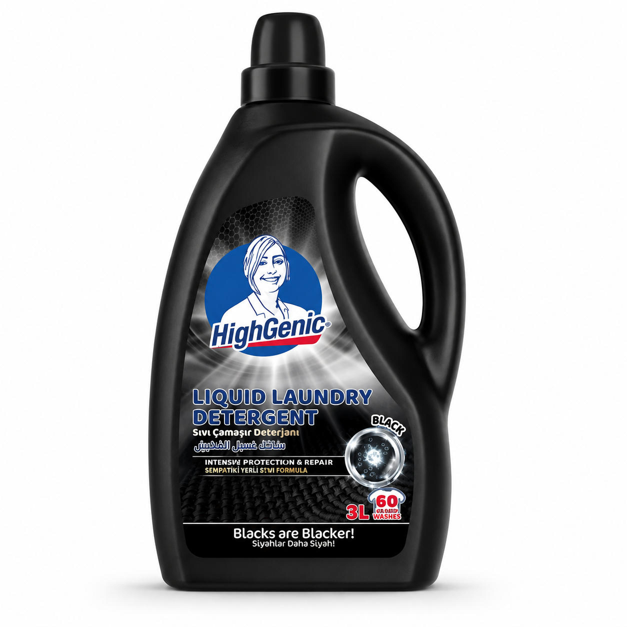 HİGHGENİC SIVI ÇAMAŞIR DETERJANI RENKLİ-SİYAH 1480 ML