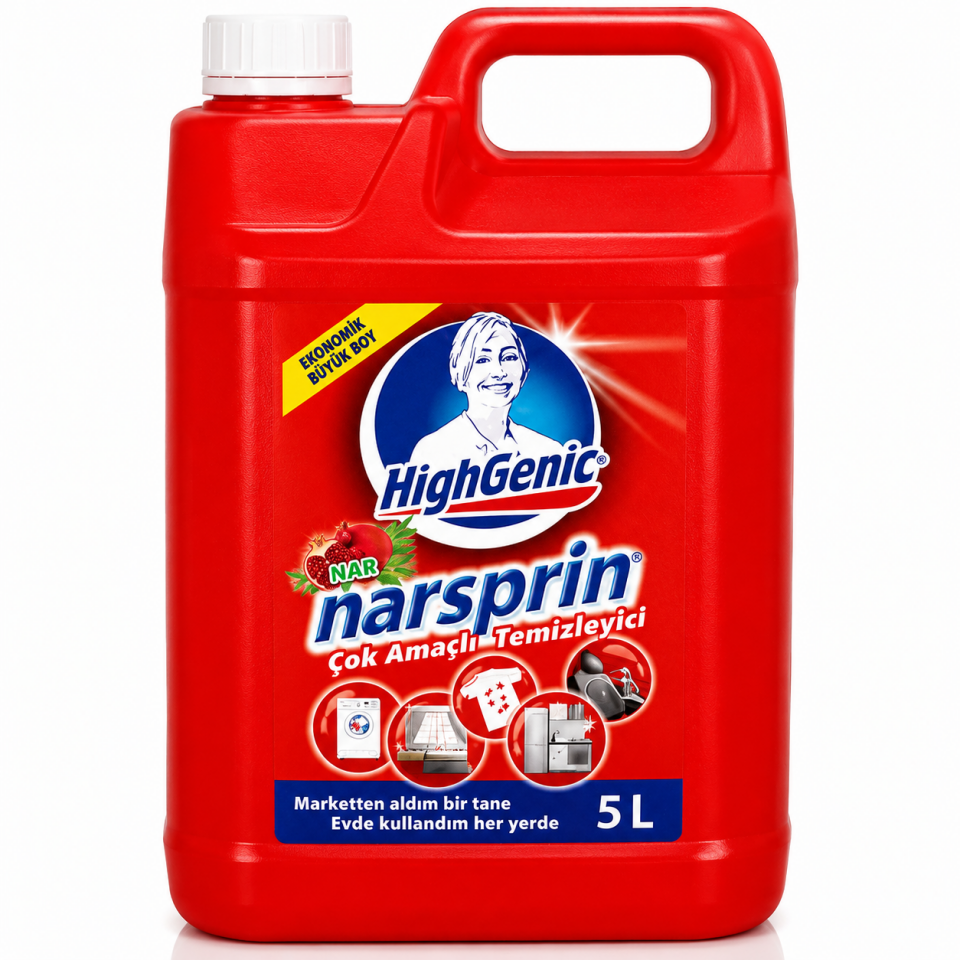HİGHGENİC NARSPRİN ÇOK AMAÇLI TEMİZLEYİCİ 5000 ML