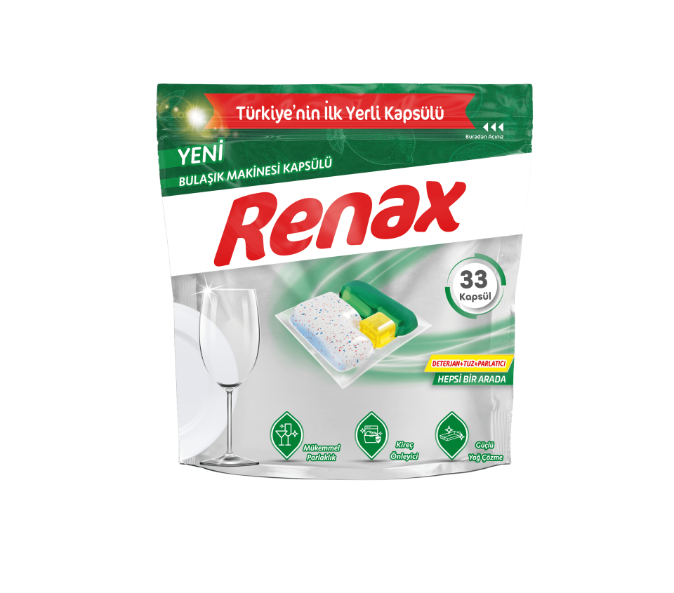 RENAX BULAŞIK MAK.KAPSÜL DETERJAN 80 Lİ