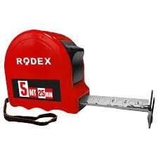 RODEX 5X25MM ŞEFFAF ŞERİT METRE RHT0901100525