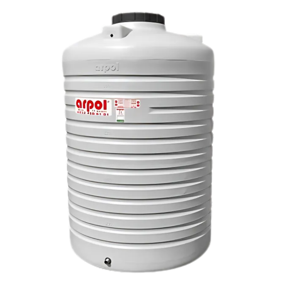 SU DEPOSU DİKEY 2000 LT POLYETİLEN 120X190