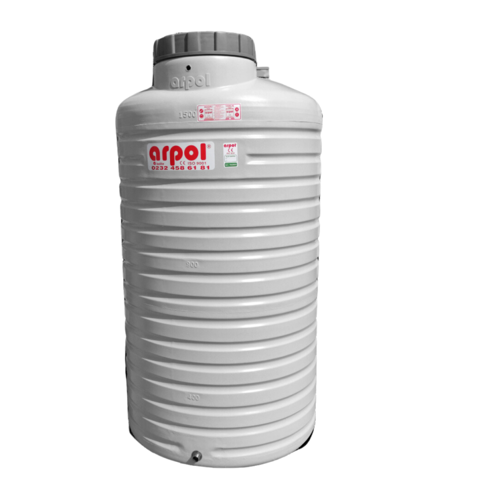 SU DEPOSU DİKEY 1500 LT. POLYETİLEN 102X193