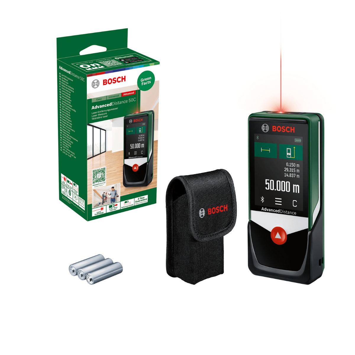BOSCH ADVANCEDDİSTANCE 50C LAZERLİ UZAKLIK ÖLÇER 0603672202