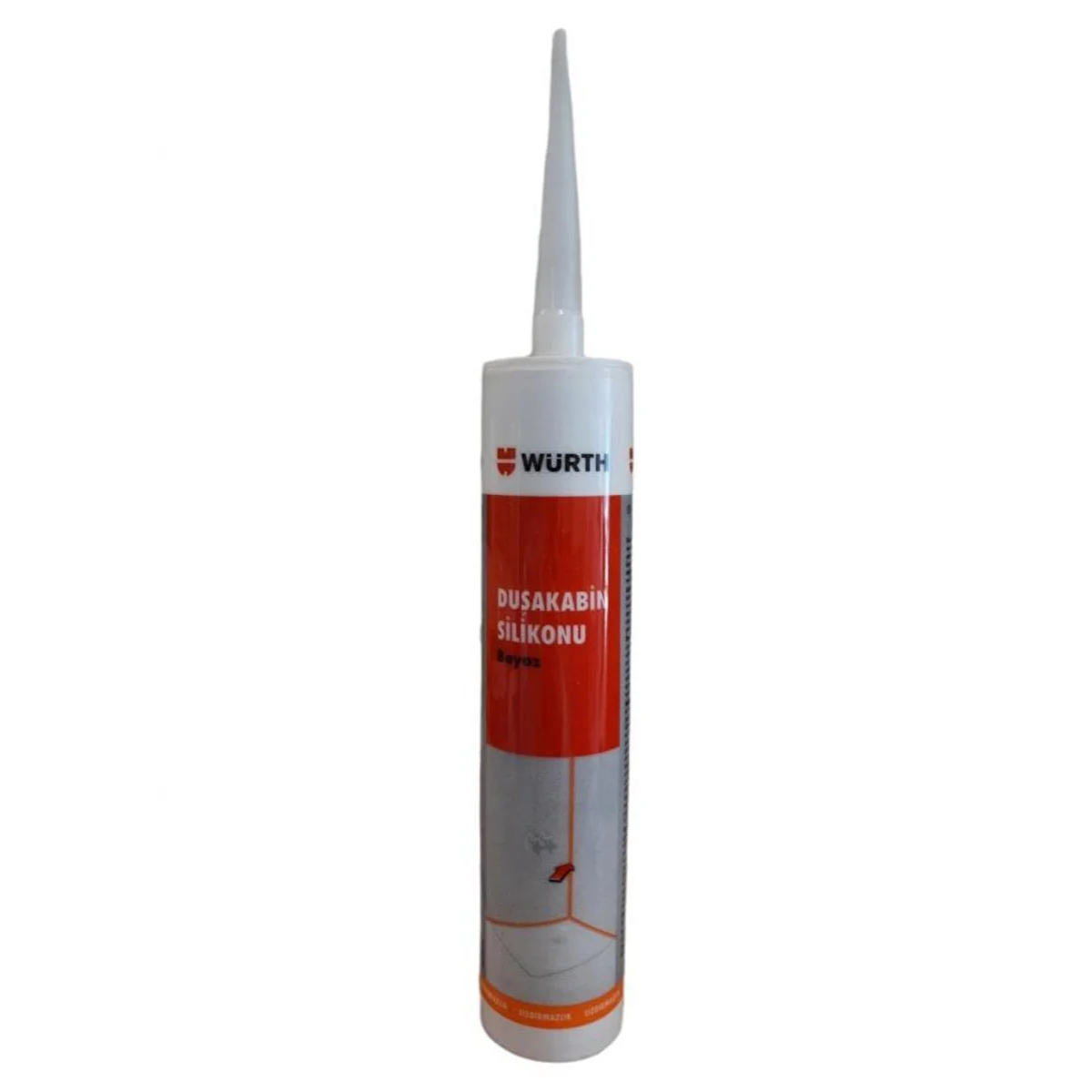 WÜRTH DUŞAKABİN SİLİKONU BEYAZ