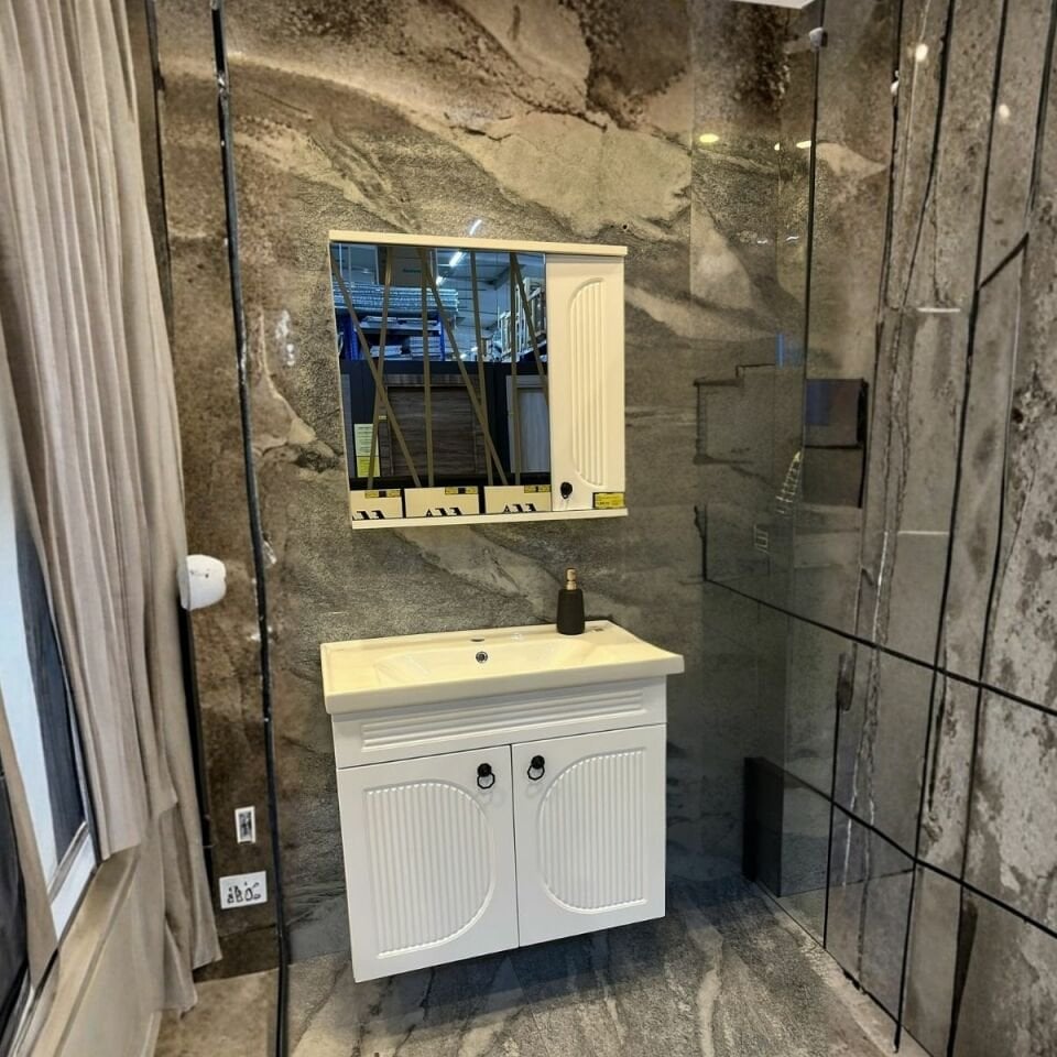 BANYO DOLABI 80 CM SOFT BEYAZ