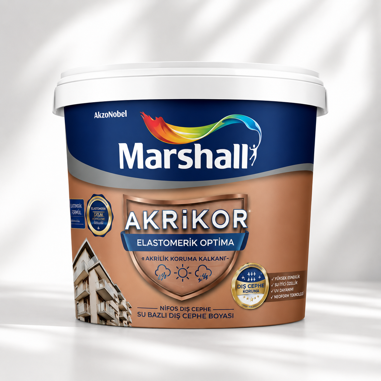 MARSHALL AKRİKOR ELASTOMERİK OPTİMA BEYAZ 15 LT
