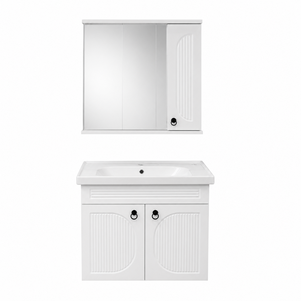 BANYO DOLABI 80 CM SOFT BEYAZ