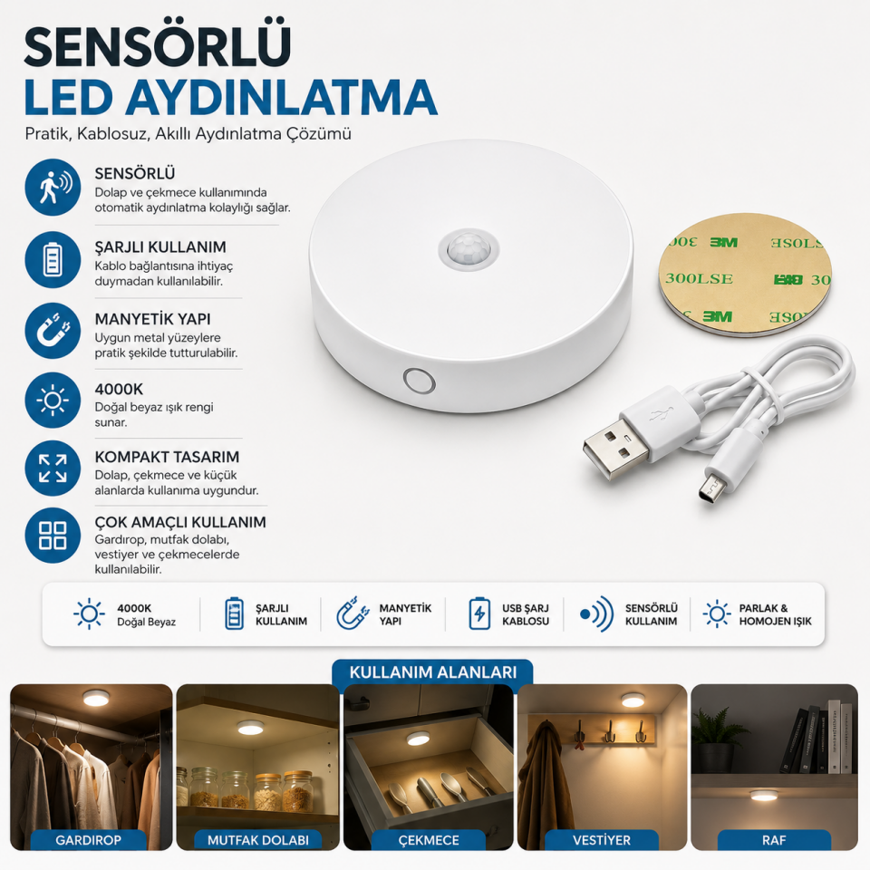 CATA LED KABİN SENSÖRLÜ CT-5180