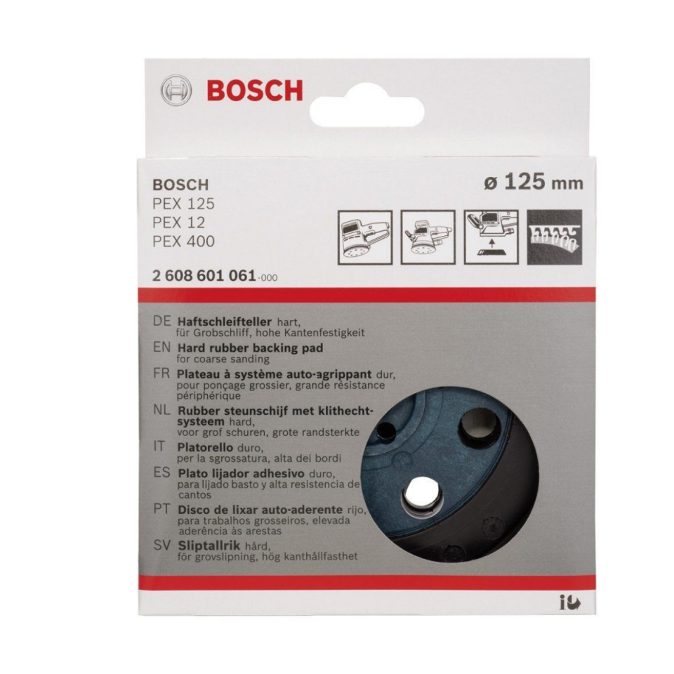 BOSCH 125 MM EKS.ZIMPARA TABANI-
