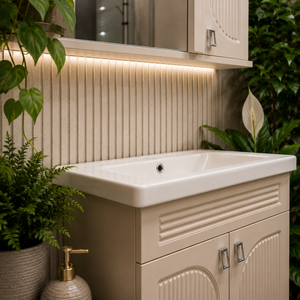 BANYO DOLABI 80 CM SOFT KAŞMİR