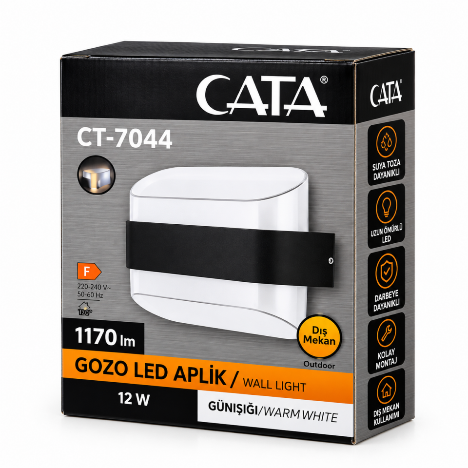 CATA GOZO 12W LED APLİK CT-7044