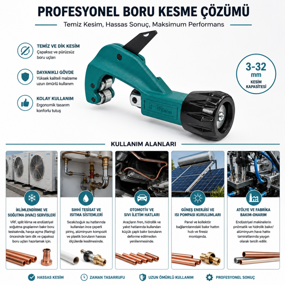 TOTAL BORU KESME APARATI 3-32 MM THT53321