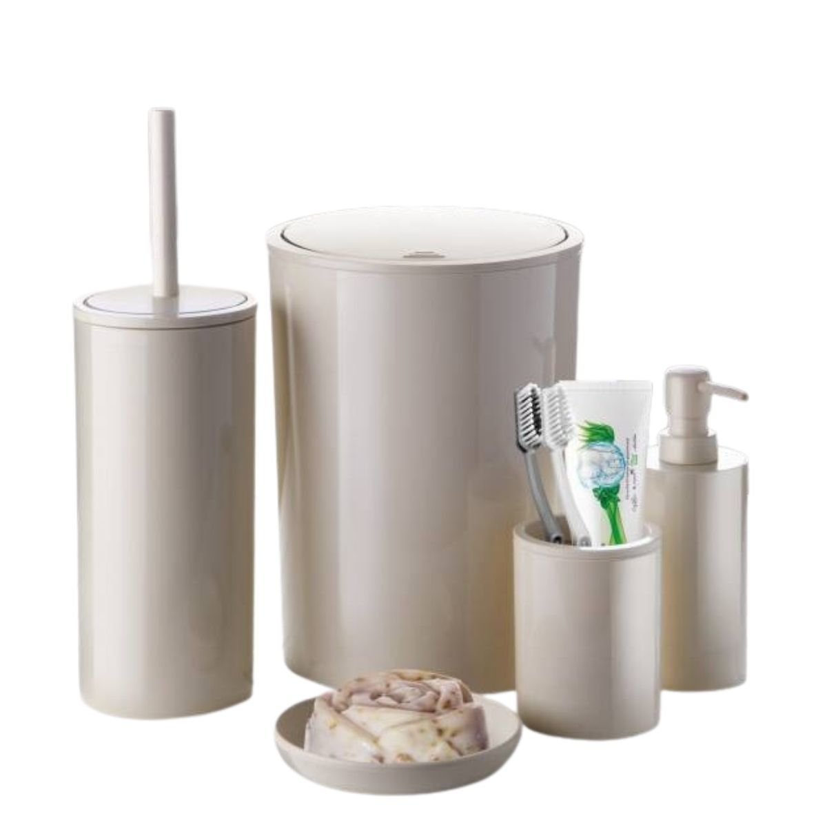 PRİMANOVA FLORES 5 Lİ BANYO SETİ BEJ MSAS1709