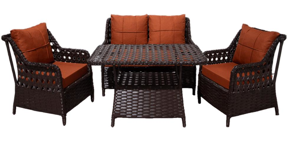 OTURMA GRUBU RATTAN MARİNA 2 Lİ