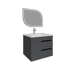 SERAMİKSAN BANYO DOLABI 80 CM DROP ANTRASİT