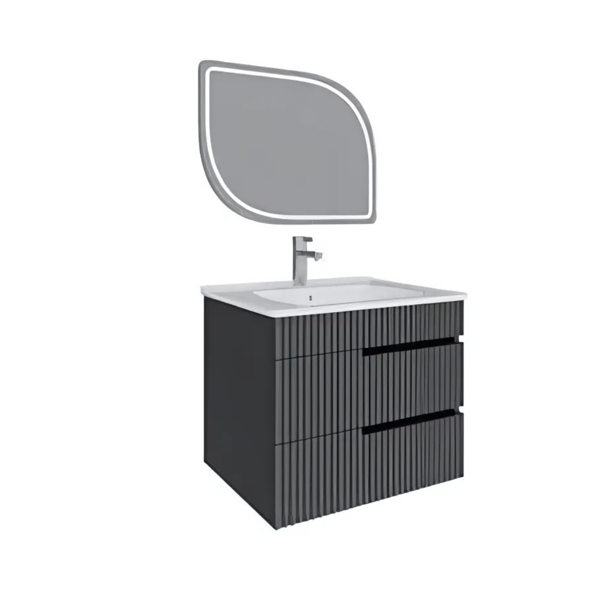 SERAMİKSAN BANYO DOLABI BOY DROP ANTRASİT