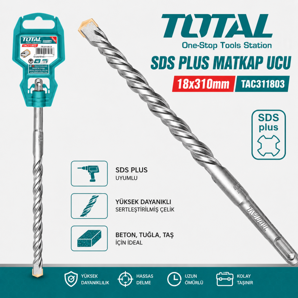 TOTAL SDS PLUS MATKAP UCU 18X310 TAC311803