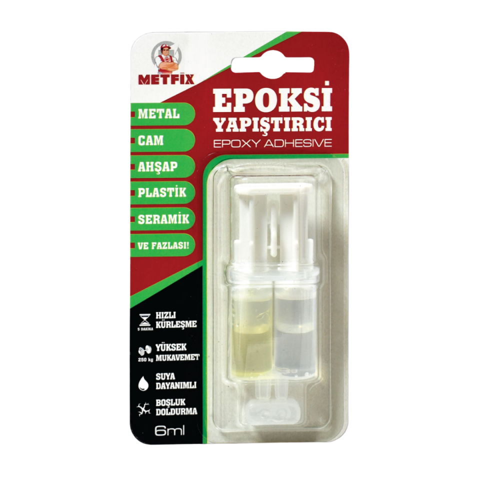 METFİX EPOKSİ YAPIŞTIRICI 6 ML ŞEFFAF