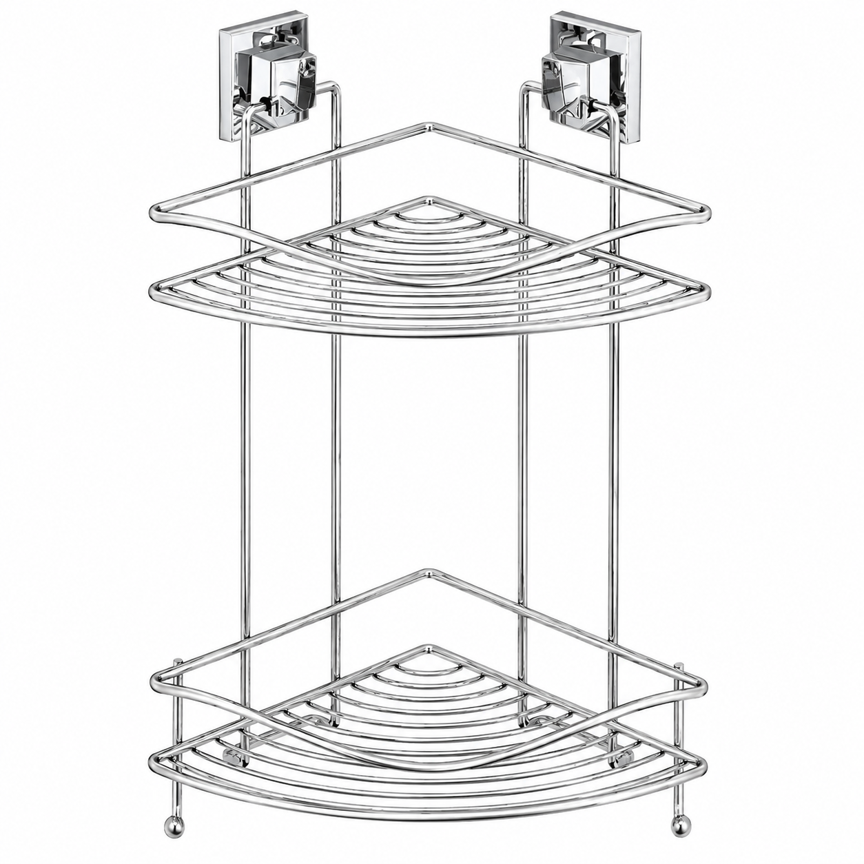 TEKNO-TEL İKİ KATLI BANYO KÖŞE RAFI PASLANMAZ BK082