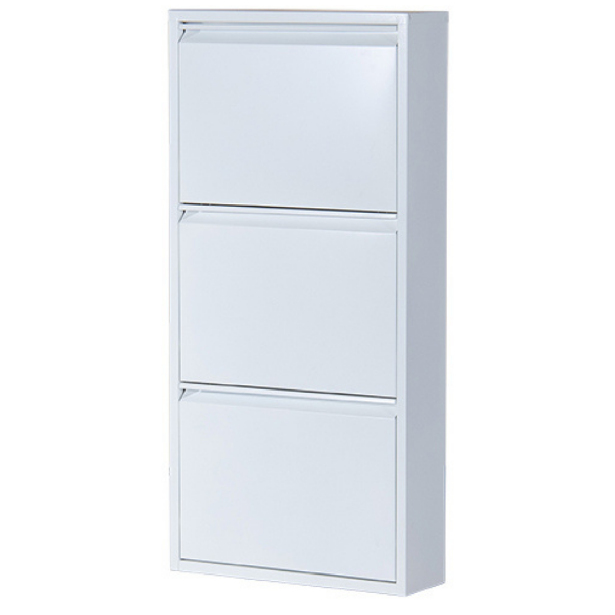 AYAKKABI DOLABI METAL ÜÇLÜ BEYAZ