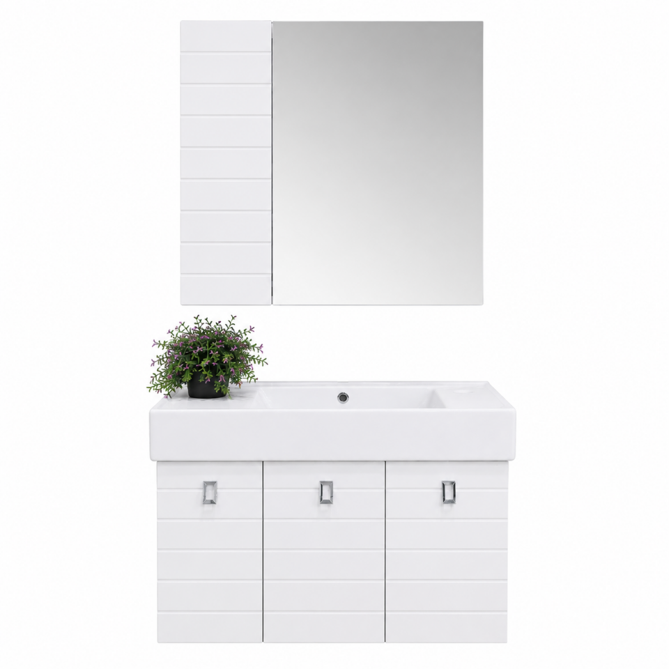 BANYO DOLABI 80 CM BUSE BEYAZ
