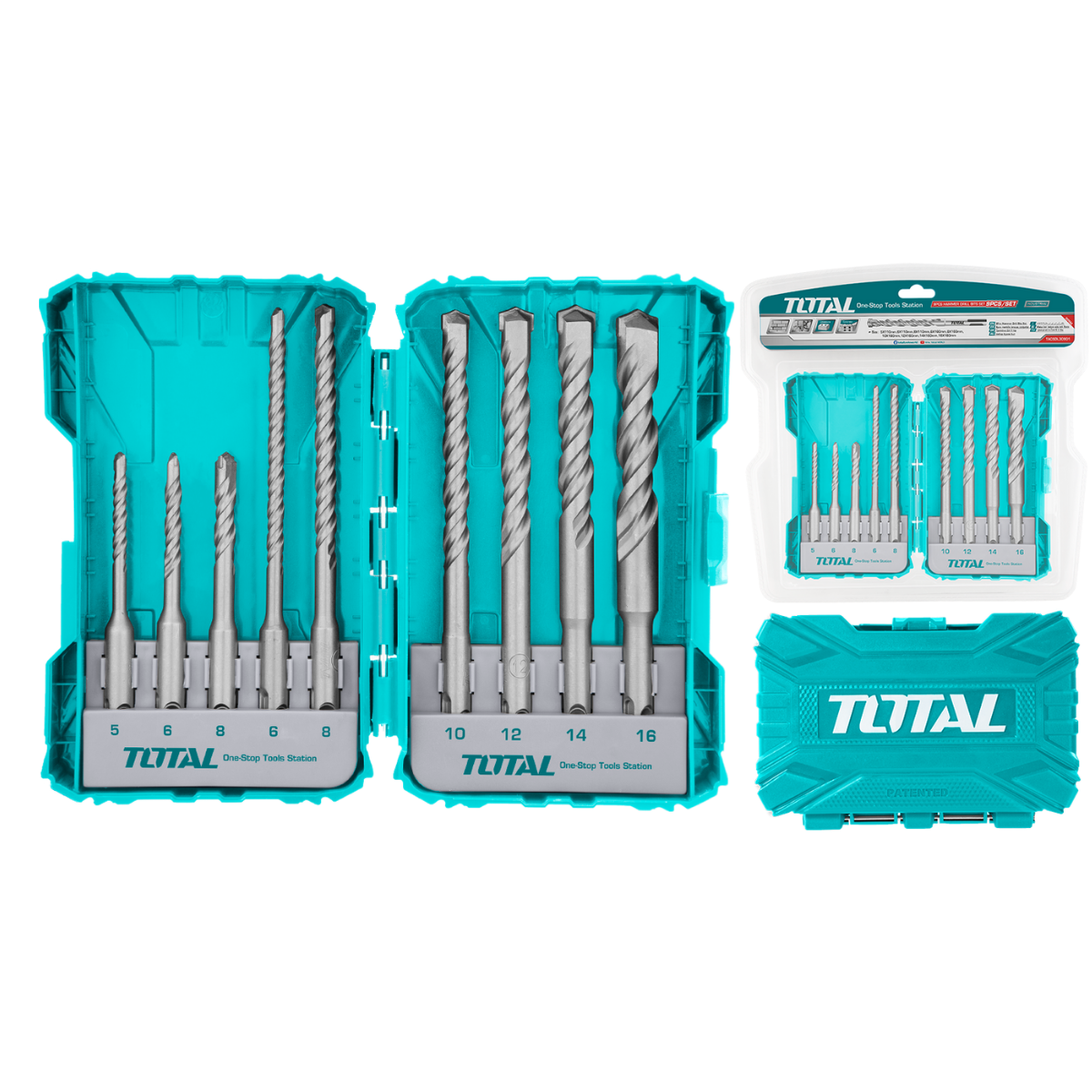 TOTAL 9 PARÇA SDS MATKAP UCU SETİ TACSDL30901