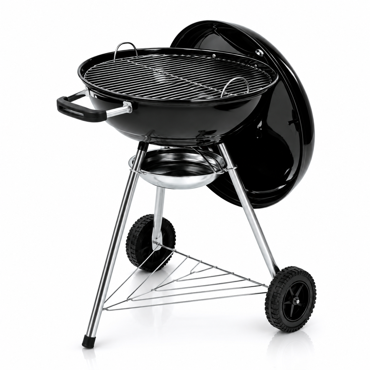 SET&GO 47 AYAKLI YUVARLAK KÖMÜRLÜ BARBEKÜ SİYAH