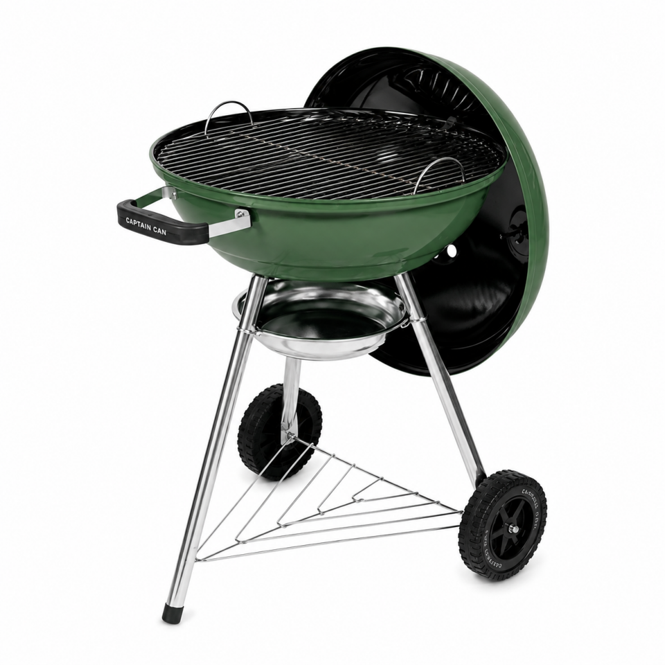 SET&GO 47 AYAKLI YUVARLAK KÖMÜRLÜ BARBEKÜ MAT YEŞİL