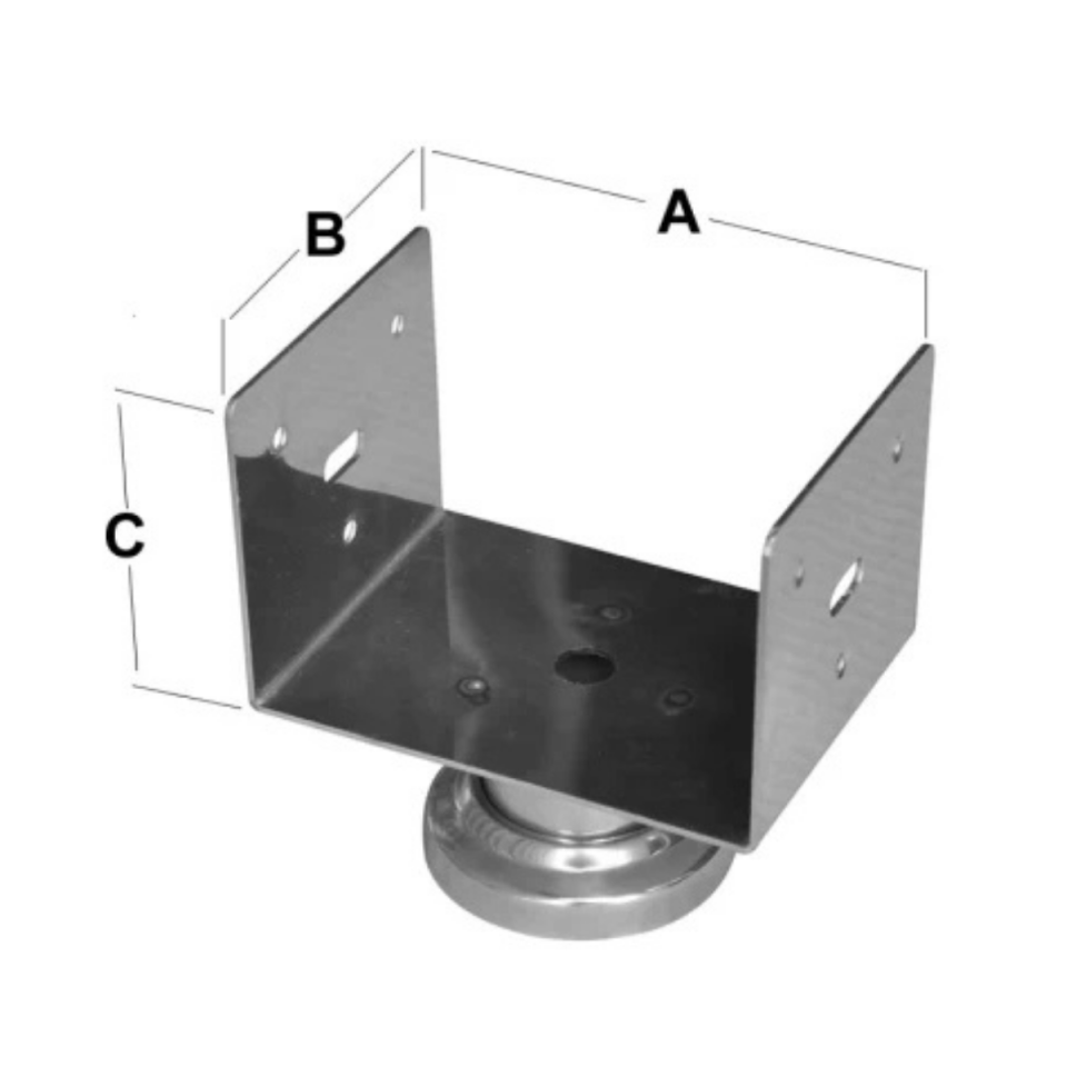PERGULE AYAĞI TABAN 17 CM KROM 32055