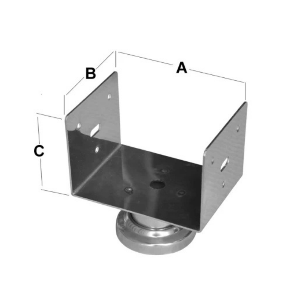 PERGULE AYAĞI TABAN 20 CM KROM 32061