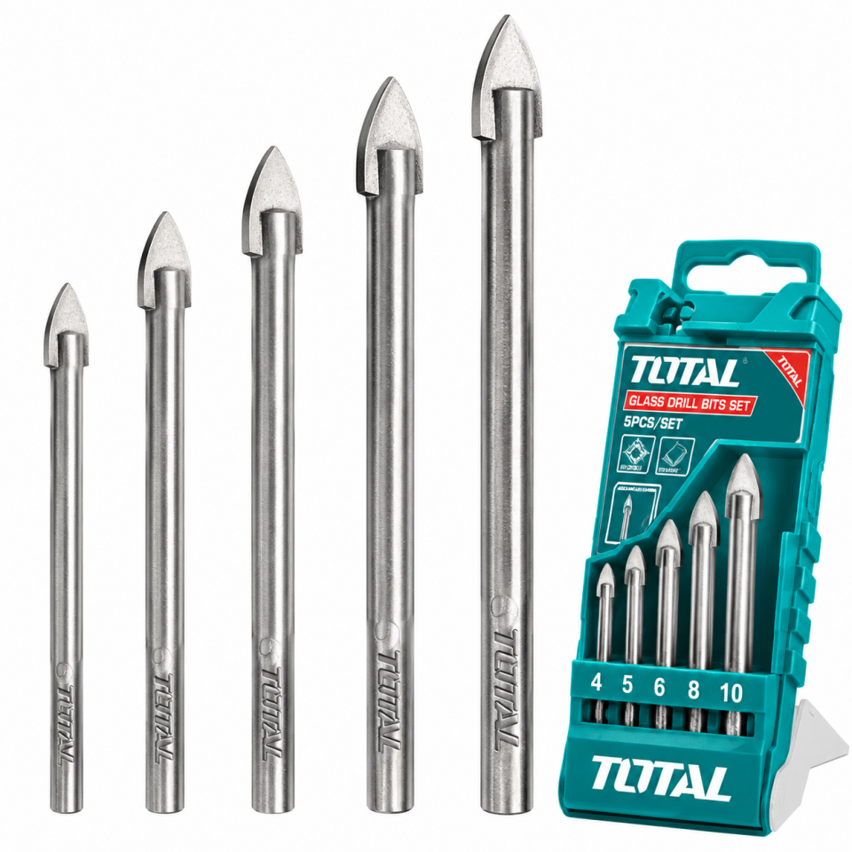 TOTAL 5 PARÇA CAM DELME MATKAP UÇ SETİ TACSD7256