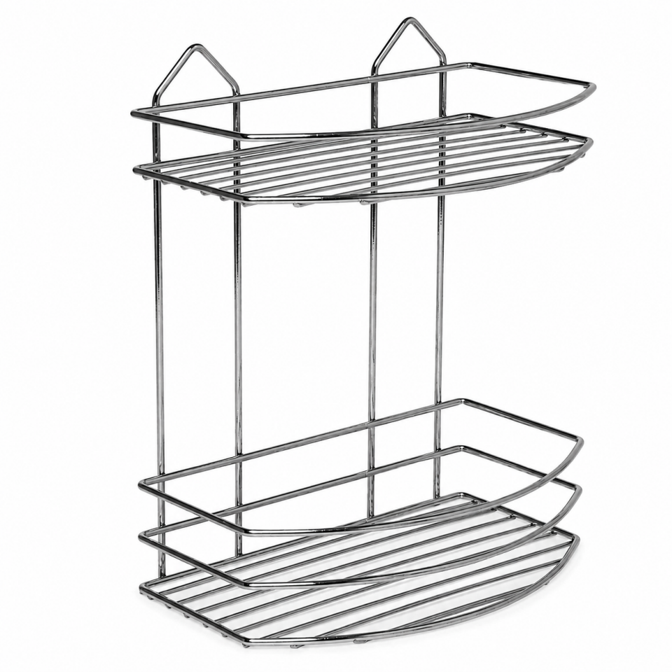 TEKNO-TEL İKİ KATLI BANYO RAFI PASLANMAZ BK085
