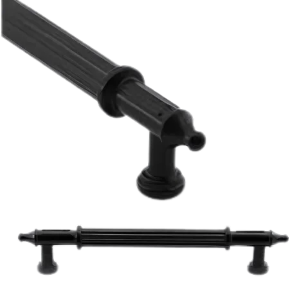 NOBEL LİTERA KULP KROM MAT SİYAH 160MM