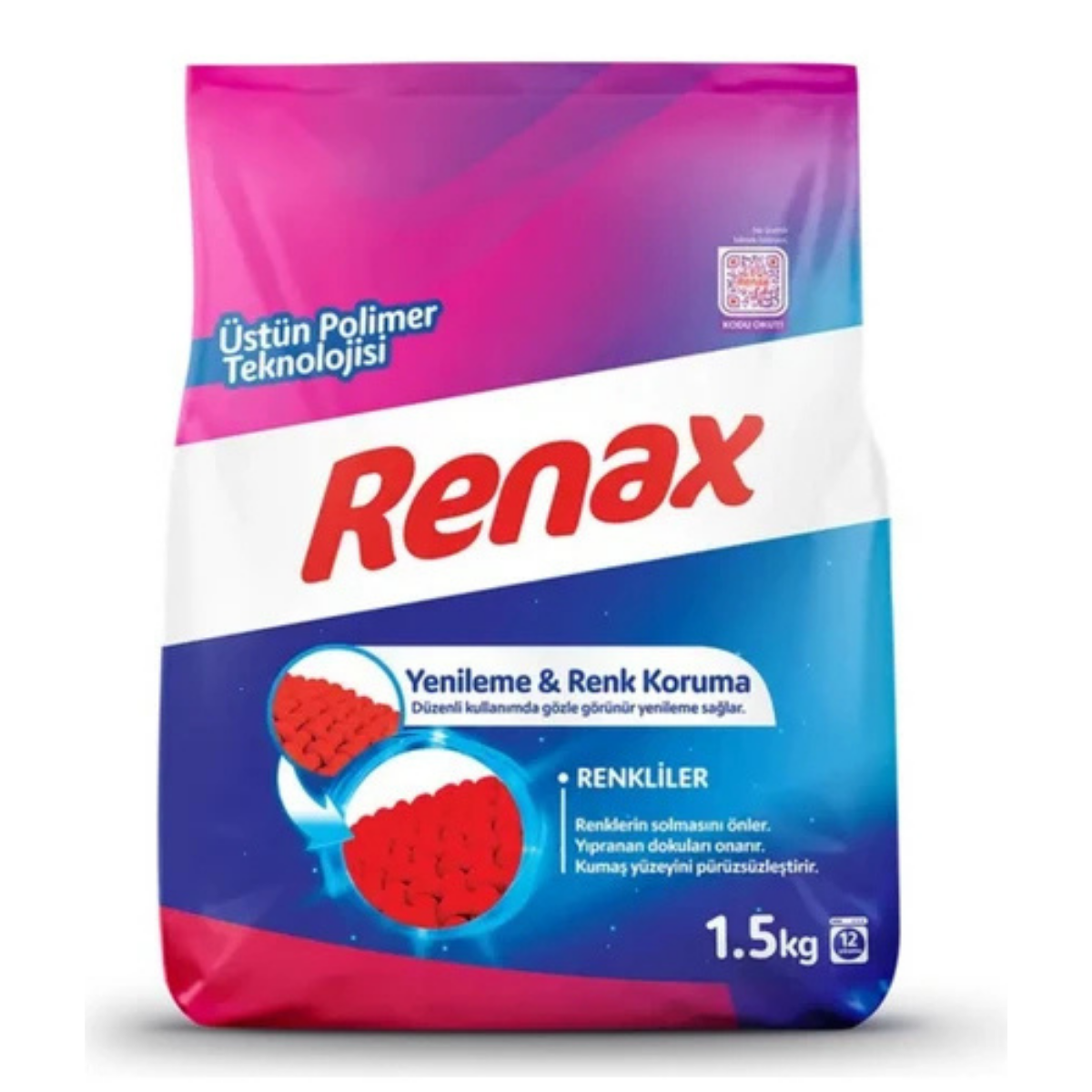 RENAX TOZ ÇAMAŞIR DETERJANI RENKLİLER 1,5 KG