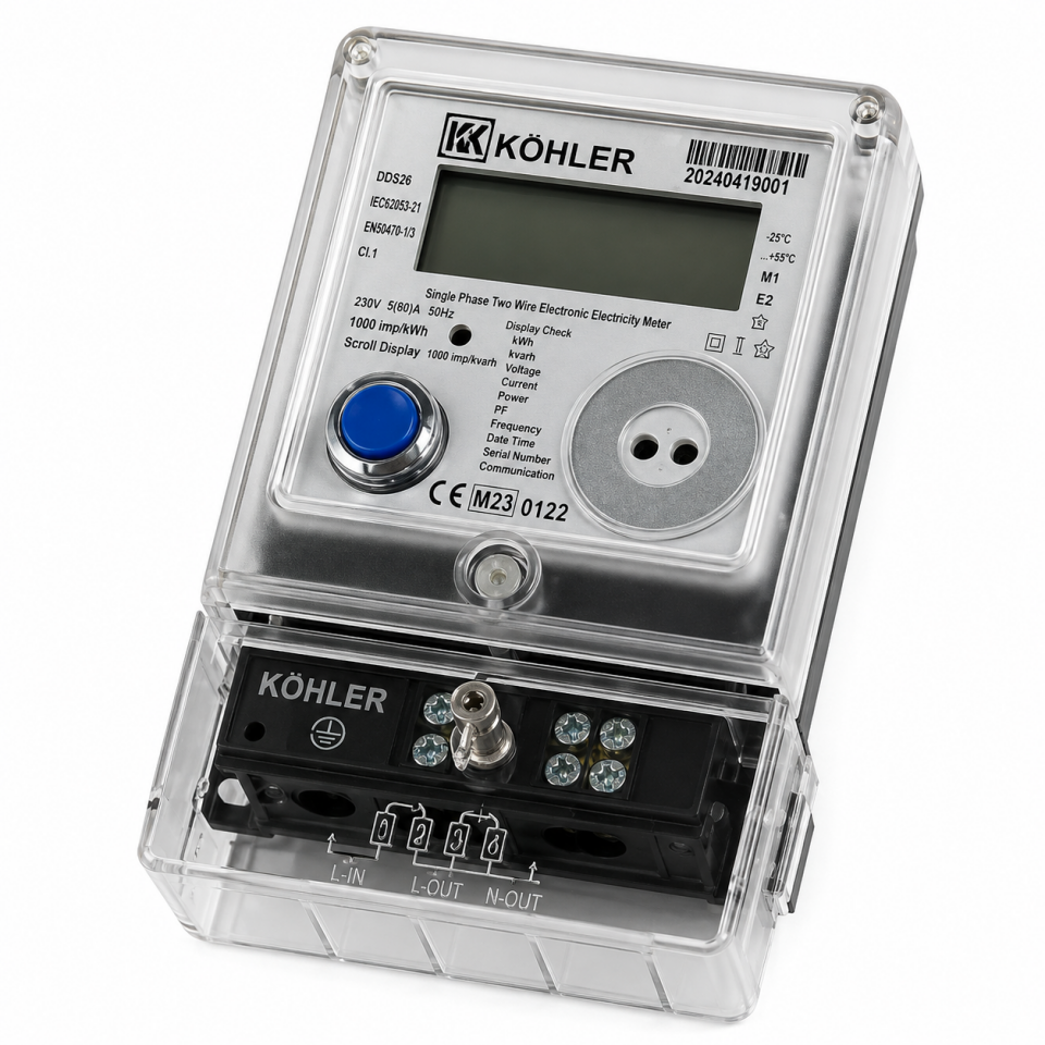 ELEKTRİK SAYACI DİGİTAL 2X10 KÖHLER MONOFAZE
