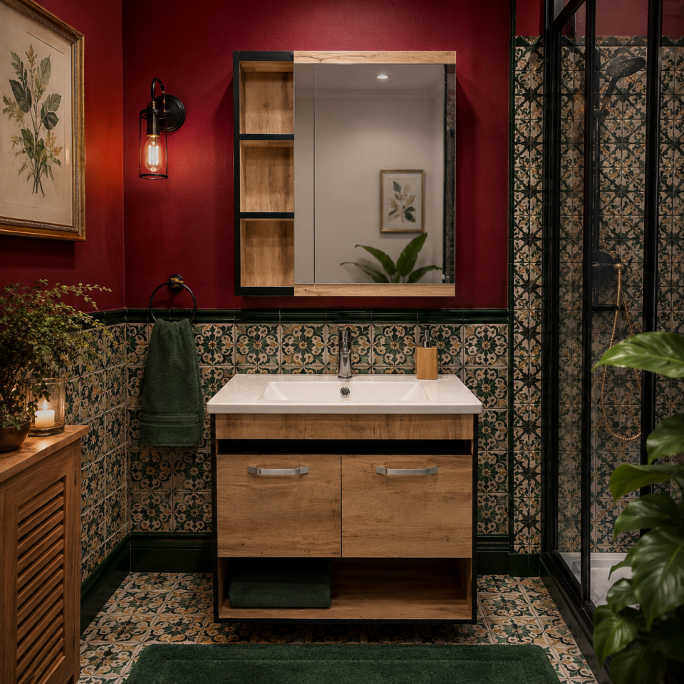 BANYO DOLABI 75 CM MEŞE