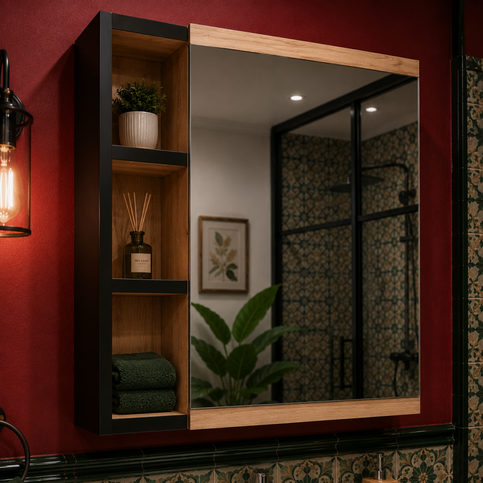 BANYO DOLABI 75 CM MEŞE
