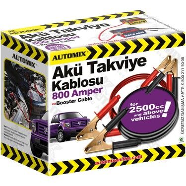 AUTOMİX AKÜ TAKVİYE KABLOSU 800 AMPER