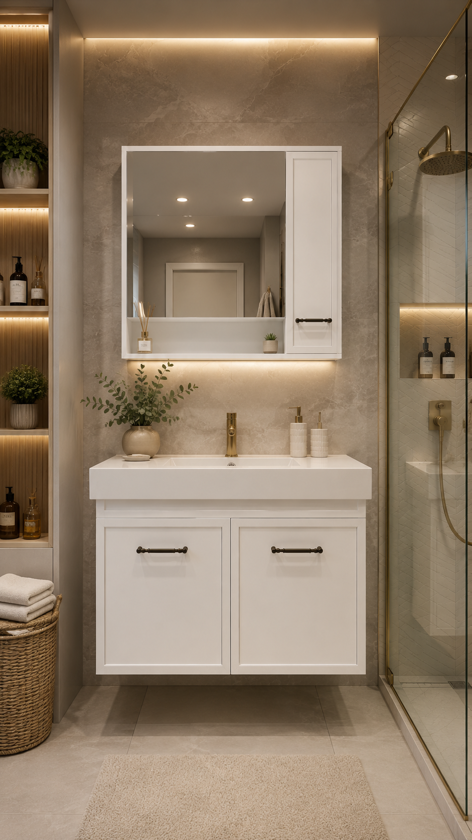 BANYO DOLABI 100 CM TOPKAPI