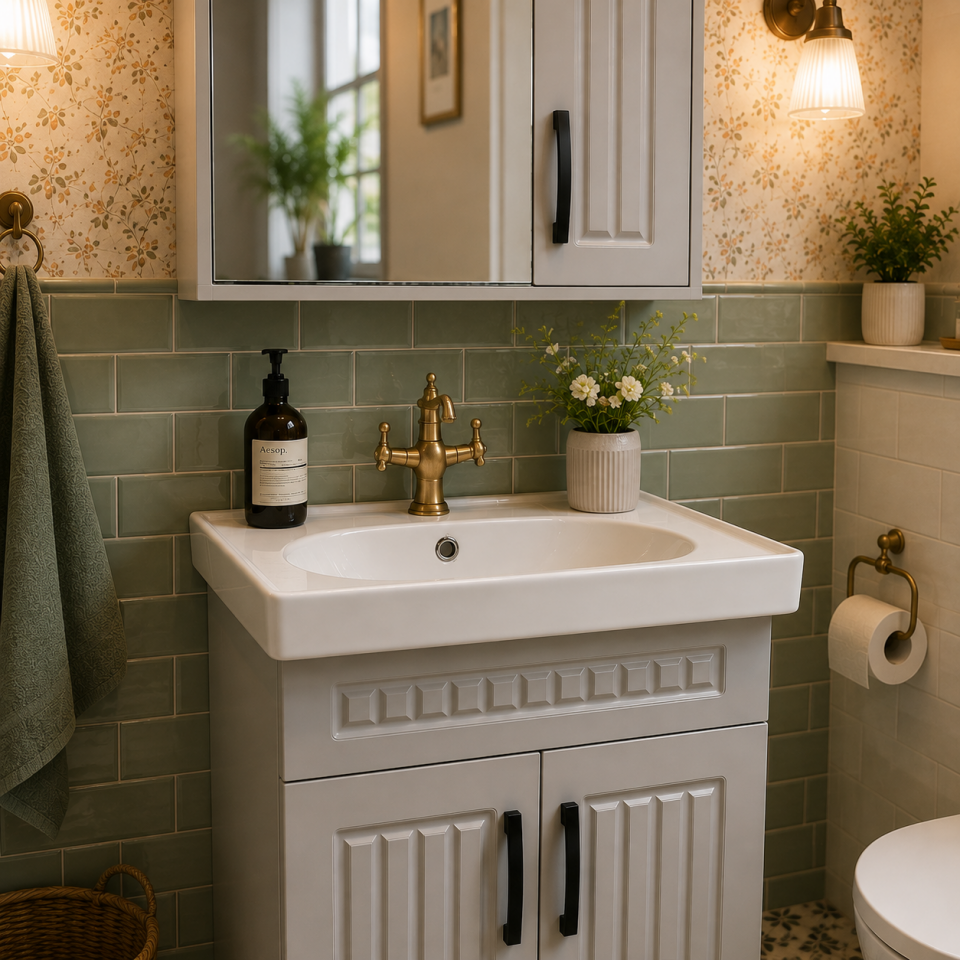 BANYO DOLABI 60 CM SOFT GRİ