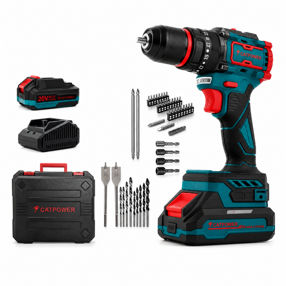 CATPOWER DARBELİ AKÜLÜ VİDALAMA+70 PRÇ AKSE.CAT1050