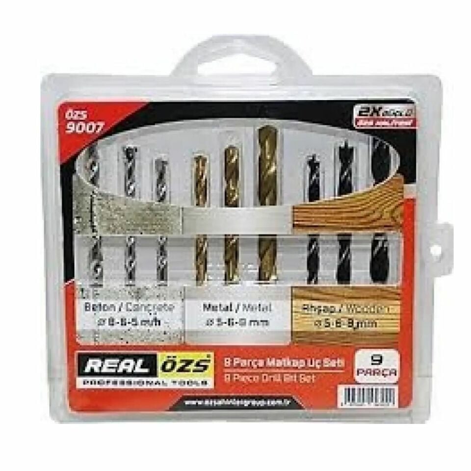 DMAX ÖZS MATKAP UCU SETİ 9 PARÇA ÖZS9007