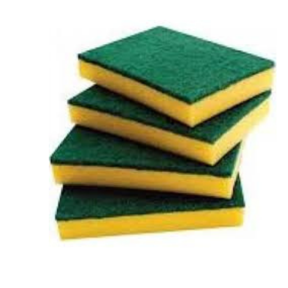 BULAŞIK SÜNGERİ ENDÜSTRİYEL 4 LÜ PKT.