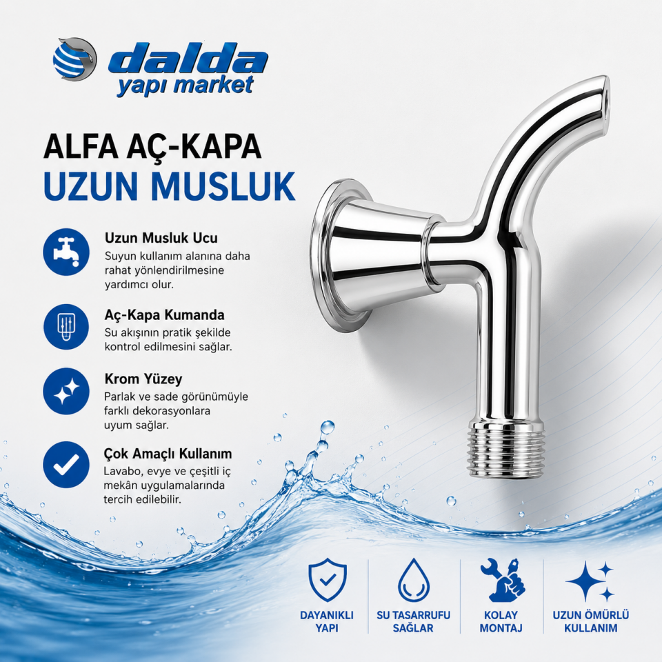 DALDA ALFA AÇ-KAPA UZUN MUSLUK 8215184