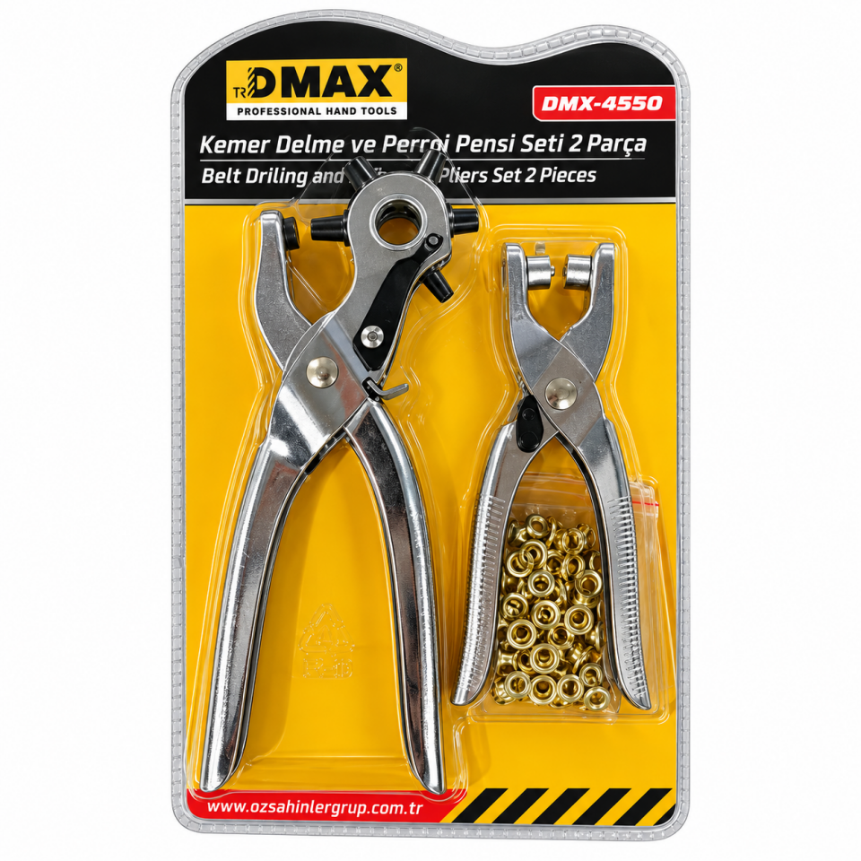 DMAX KEMER DELME PERÇİNLEME PENSE SET DMX4550
